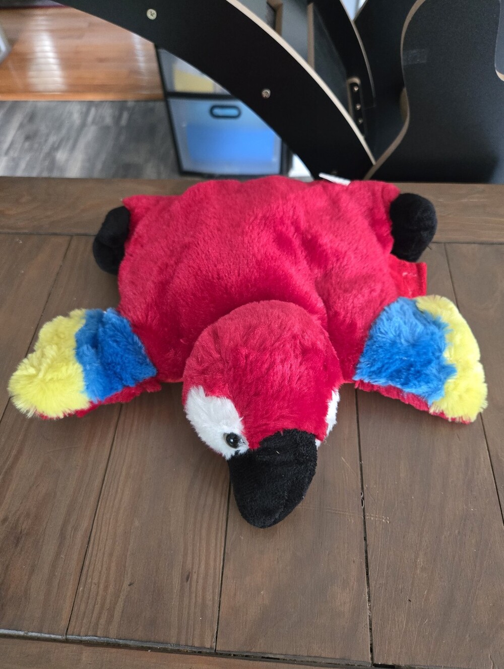 Red Plush Parrot Bird Pillow Stuffed Animal